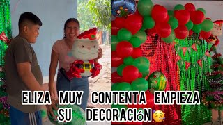 😱Eliza Empieza Hacer Su Decoración Navideña 🎄Así De Hermosa Le Quedó 😍