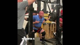 Craziest Squat For Reps Ever Attempted At 42 Years Old 520x24 #shorts