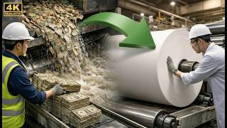 Inside the US Money Destruction Plant: Refining Cash into Smart Paper (Full Process)