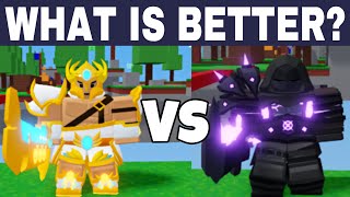 Victorious Rageblade vs Void Rageblade - Roblox Bedwars