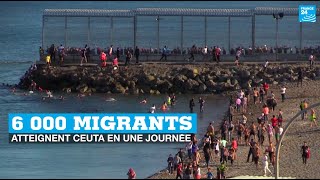 Espagne : près de 6 000 migrants atteignent Ceuta depuis le Maroc en une journée • FRANCE 24