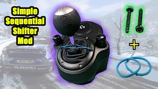 Easiest Way To Make Your Logitech Shifter Sequential! Works For G923/G920/G29/G27/G25!
