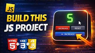 JavaScript Project for Beginners | Build a Counter App using HTML CSS JavaScript