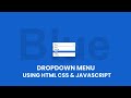 Dropdown Menu Color Changer Using HTML CSS & JavaScript