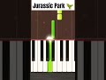 Jurassic Park Theme - Piano Easy Tutorial #shorts #youtubeshorts #easy #piano #tutorial