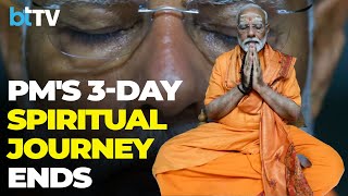 PM Modi Concludes 45-Hour Meditation At Historic Kanniyakumari's Vivekananda Rock Memorial