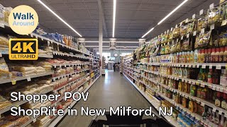 【4K60】 Walking - ShopRite in New Milford, New Jersey - Shopper POV