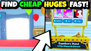 How To Find *CHEAP HUGES* Fast In Pet Simulator X (Trading Booths)💎
