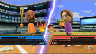 Wii Sports - Baseball: Matt Vs. Elisa
