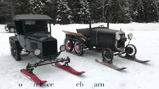 1930 Ford Model A Snowmobile- homemade conversion