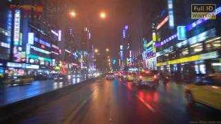 Full HD 1080p GO GO Taipei City台北市 忠孝東路 燦爛 雨 夜行 (4) W0089