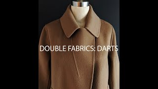 Working with double cloth fabrics: constructing darts