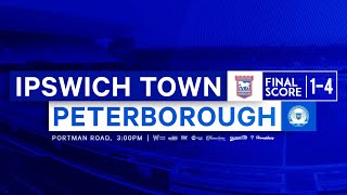 IPSWICH 1 Peterborough 4 - Matchday Vlog - IpswichFanzone