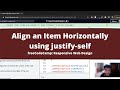 Align an Item Horizontally using justify self (CSS Grid) freeCodeCamp tutorial