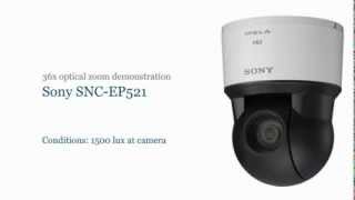 Sony SNC-EP521 - 36x optical zoom demonstration