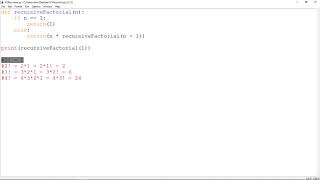 32 ENG Python 3 Functions IV Recursion or Recursive functions