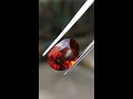 certified glc natural oval unheated orange hessonite garnet sri lanka