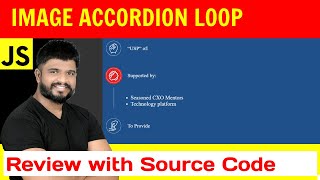 Ep 106 - Image accordion loop html. css javascript source code