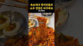 속초 현지인픽 소주 맛집😋🦑오징어볶음에 소면 비벼드세요! #강원도 #속초 #속초맛집 #속초여행 #술집 #술집추천 #술안주 #맛집 #맛집추천 #현지인