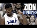 Zion Williamson's top 10 dunks | College Basketball Highlights