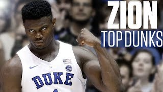 Zion Williamson's top 10 dunks | College Basketball Highlights