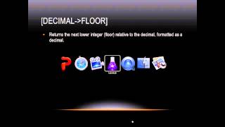 Lasso Programming: [decimal→floor]