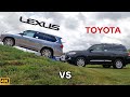 TOUGHEST TOYOTA SUV -- 2020 Lexus LX 570 vs. 2020 Toyota Land Cruiser: Comparison