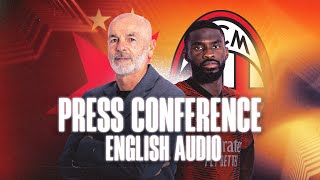 Slavia Praha v AC Milan | Pioli and Tomori | Press conference | LIVE in English