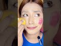 weird makeup challenge😱🍌🍎🔪🥴 missgarg makeup makeupchallenge funny funnymakeup fun funnyvideo