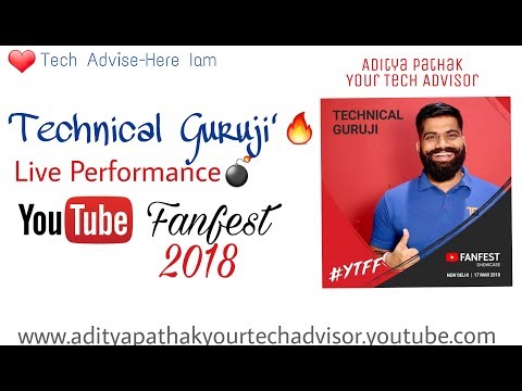 Technical GURUJI • Best 👌 Live Rap Performance • @Youtube_Fanfest • 2018 Technical GURUJI • Best 👌 Live Rap Performance • @Youtube_Fanfest • 2018