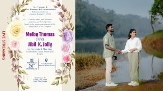 MELBY THOMAS 💖 JIBIL || BETROTHAL || Live Streaming