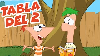 Tabla de multiplicar del número 2 | con Phineas y Ferb