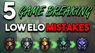 5 Game Breaking Mistakes Low Elo Players Made I Noticed When Smurfing From Bronze to Diamond S10