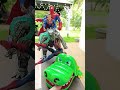 giant spiderman shortvideo spiderman alligator shortsfeed toys asmr