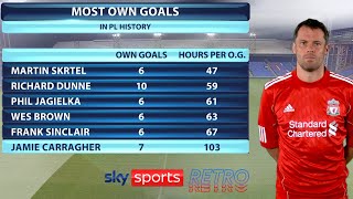 "That's actually a good record!" - Jamie Carragher on his own goals