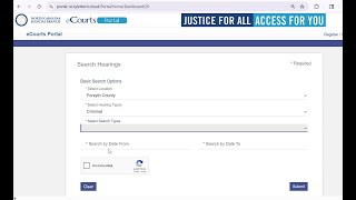 How to navigate North Carolina's eCourts website