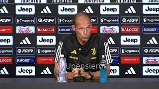 Conferenza stampa ALLEGRI pre Udinese-Juve: "Mercato? Fino al 2/09 possono succedere tante cose..."