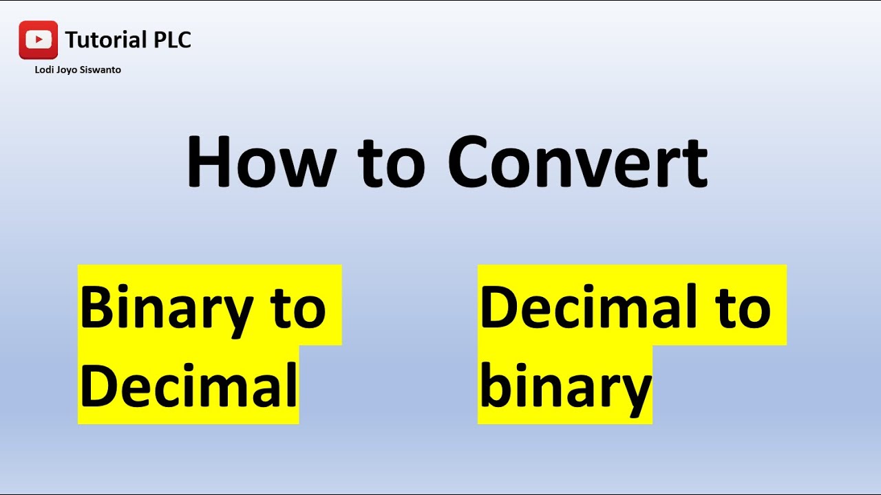 Decimal | How To Convert Decimal To Binary | Binary To Decimal - YouTube