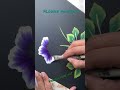 Amazing flower one stroke painting #shorts #flowerpainting