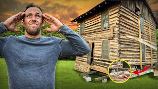 Impossible Lift - Attempting to Level a LopSided Abandoned 1780 Cabin | PART 1