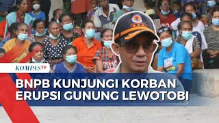 Kunjungi Korban Erupsi Gunung Lewotobi, BNPB: Data Sementara 2.600 Rumah Akan Direlokasi