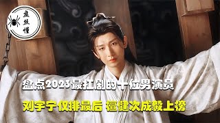 2023最扛剧的十位男演员，刘宇宁仅排最后，檀健次成毅上榜