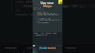 Difference between maps and object #javascript? #maps #object #shorts #code