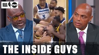 The Inside Guys React to Warriors-TWolves Scuffle | NBA on TNT