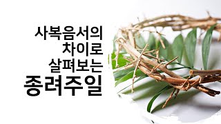 사복음서의 차이로 생각해 보는 종려주일의 의미