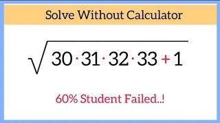 Amazing Square Root Question | Maths Question | Solve Without Calculator 📵