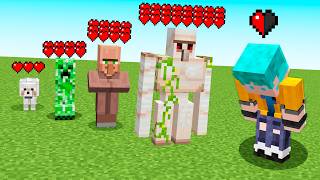 Quantos CORAÇÕES tem os MOBS do Minecraft?