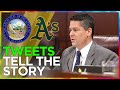 Revealing Tweets from Nevada Assembly Speaker (A's, Las Vegas Ballpark)