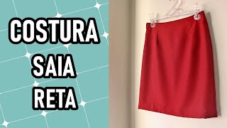 Como fazer saia reta | COSTURA