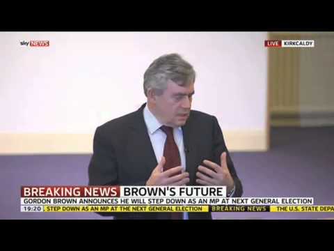 Has Gordon Brown got a glass eye?